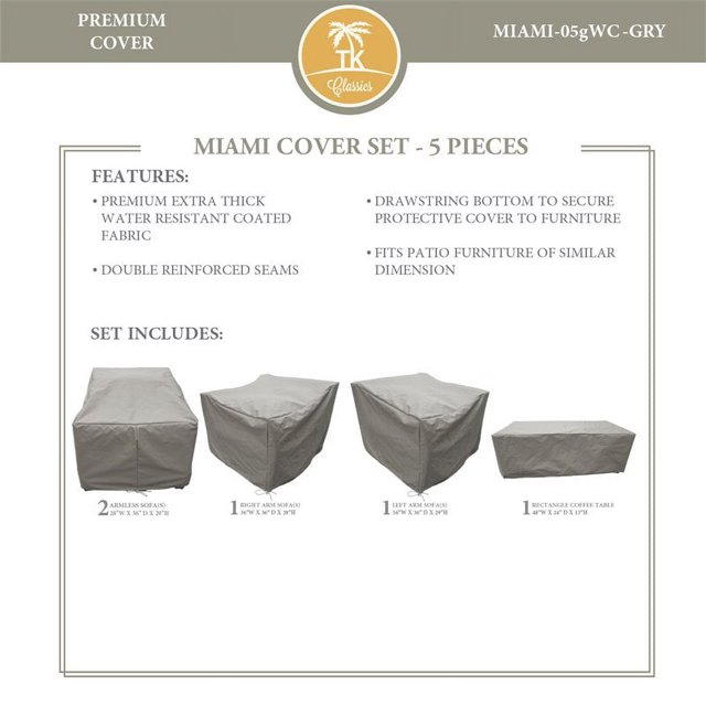 Housse de Protection MIAMI-05g en Gris