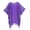 Purple-14476, variant on Dark Blue Women Plus Size Tunic Tops Boho Flora Printed Short Sleeve V Neck Shirt 3x