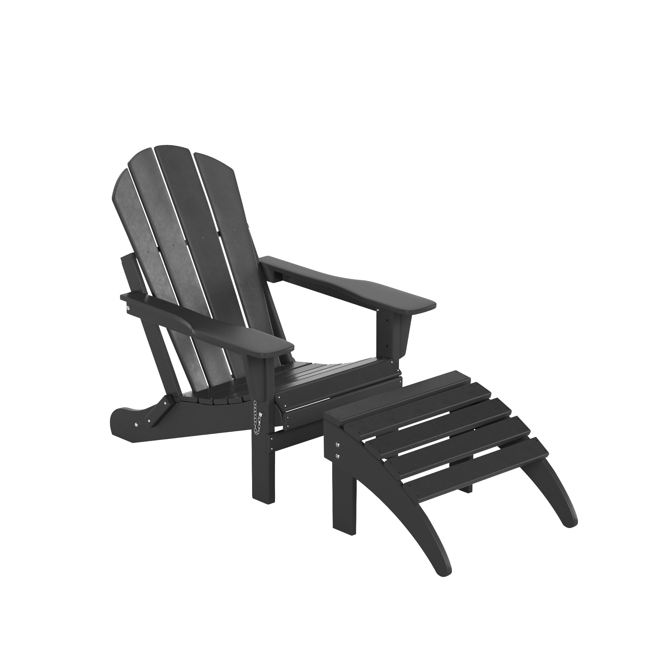 WestinTrends Malibu Outdoor Lounge Chair, 2Pieces Adirondack Chair Set