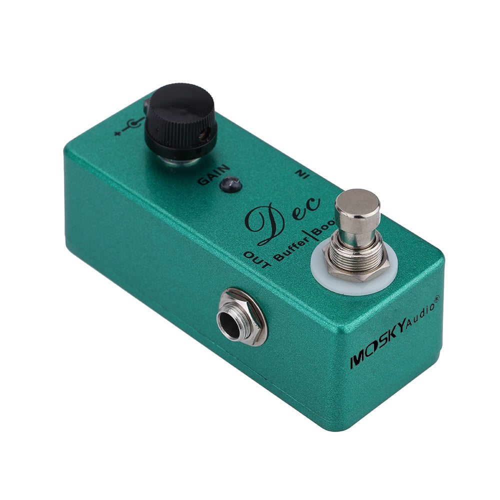 MOSKYAudio Effect Pedal,Boost Bypass Dec Buffer Pedal QAHM BUZHI QISUO Dec Boost