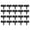 Black, variant on 20 Pack Plastic Garden Edging Border – Interlocking Landscape Fence Panels for Flower Beds, Pathways & Lawns Decoration