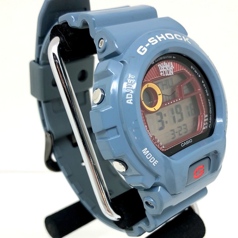 Authenticated Used G-SHOCK G-shock CASIO Casio watch GLX-6900X-2 G-LIDE G  ride information In4MA+ITON collaboration double name round face digital