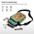 thumbnail image 7 of HELLHERO Capybara Daisy Frame Double Zipper Cross Body Purse for Women Daily Use Sling Bag Polyester 4.33x1.97x7.09, 7 of 7