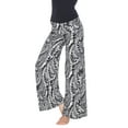 thumbnail image 2 of White Mark Women's Bohemian Paisley Printed Palazzo Pants, 2 of 2