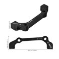 thumbnail image 2 of USHOBE 1Set Compact Black Alloy Disc Brake Adapter for Bicycle Frame and Fork Enhancement, 2 of 8