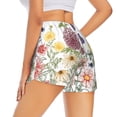 thumbnail image 4 of Picia Autumn Garden Pattern Women's 2 in 1 Athletic Running Shorts High Waisted Workout Casual Gym Sweat Shorts with Comfy Liner Zipper Pockets-Small, 4 of 9