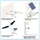 thumbnail image 2 of Bewildely Luz de pared solar Movimientos Cuerpo Inducción Lámpara de control remoto Aleación de aluminio Exterior Iluminación inalámbrica Iluminación y accesorios 30W, 2 of 6