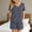 Black/Navy/Blue/Pink/Mint Green/White/Red/Wine/Brown/Purple/Dark Gray/Gray/Khaki/Green/Watermelon Red, variant on Goodtrade8 Pajamas for Woman Holiday Petite with Pocket Casual Sleepwear V-Neck Short Sleeve Printed Pajama Tops