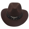 thumbnail image 2 of Western Cowboy Hat for Kids Boy Girl Classic Cowboy Cowgirl Dress Up Hat with Buckle Belt, 2 of 8