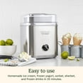 thumbnail image 3 of Cuisinart Pure Indulgence 2-Quart Electric Frozen Yogurt, Sorbet, and Ice Cream Maker, 3 of 9