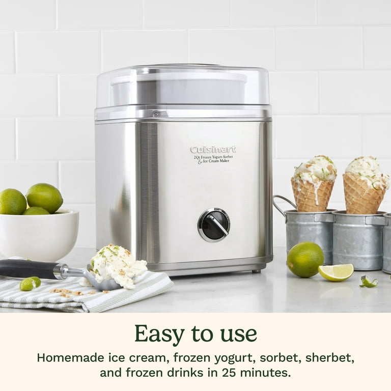 Cuisinart Electric 2.0 Qt Ice Cream Maker with Double