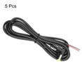 thumbnail image 3 of 5 piezas de conector macho de ángulo recto de 5.5mm x 2.1mm a cable desnudo para cámara de vigilancia de CC, 1.5m, 3 of 6