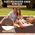 thumbnail image 6 of SUNDEER Indoor Outdoor Carpet 5x25 ft Dark Brown Marine Carpet with Waterproof TPE Backing Area Rugs, 6 of 9