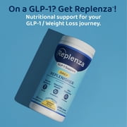 Replenza GLP-1 Support, Daily Replenisher, Helps Support Muscle Recovery, Digestive Health, and Skin Elasticity, Lemon Drop, 30 Servings