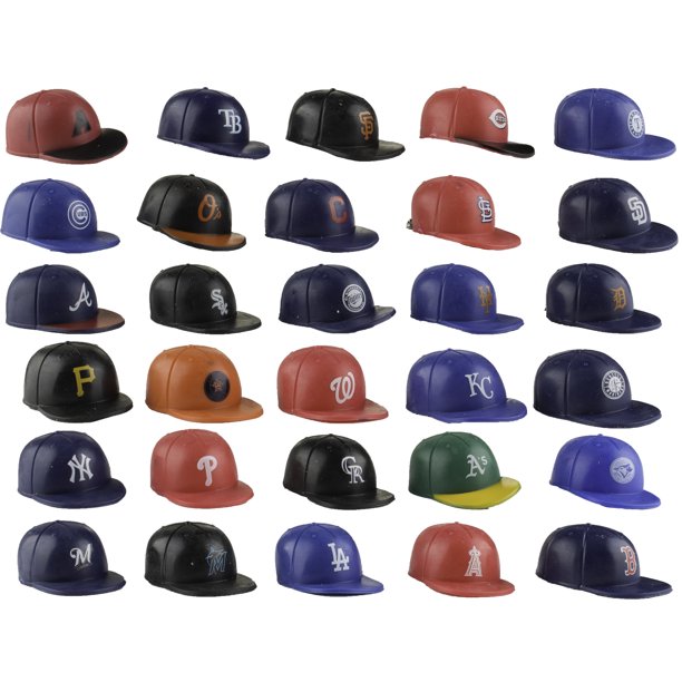 Party Favors Set of 30 Plastic MLB Team Baseball Helmets w/ Ball
