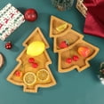 thumbnail image 4 of 2pack Wood Christmas Tree Tray, for Holiday Party Food Tray for Cheese Snack Fruit (A+B), 4 of 4