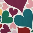 thumbnail image 2 of 20"x14" Simply Daisy Valentines Hearts All Around Poly Accent Pillow, Magenta Qty 1, 2 of 4