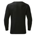 thumbnail image 5 of MIASHUI Men's Fall Winter Pullover V-Neck Solid Color Cardigan Knit Shirt Jacket Long Sleeve Comfort Black,M, 5 of 5