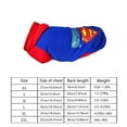 thumbnail image 3 of Halloween Superhero Dog and Cat Cloth, DC Comics Superheroes, Superman Pet for For Dogs or Cats(without cape), 3 of 7