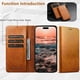 thumbnail image 5 of SUTENI For iPhone 17 Pro Max Case PU Leather Wallet Stand Magnetic Closing Phone Cover -, 5 of 5