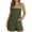Army Green, variant on ABATAB Womens Rompers Trendy Summer Casual Loose Overalls Sleeveless Wide Leg Casual Spaghetti Strap Jumpsuit with Pockets
