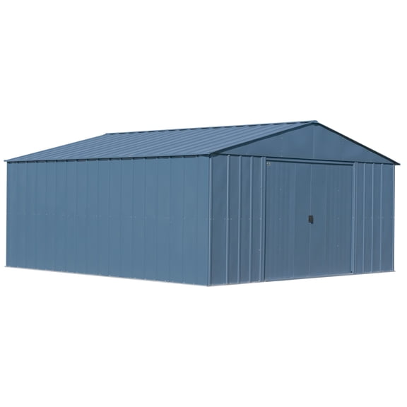 Arrow Classic Metal Shed, 14 x 14, Blue Grey