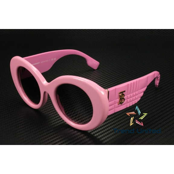 BURBERRY BE4370U 40295M Margot Pink Rose Gradient Grey 49 mm Women's Sunglasses