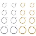 thumbnail image 1 of Aros WETEL de acero inoxidable chapados en oro de 14K, 1 of 7