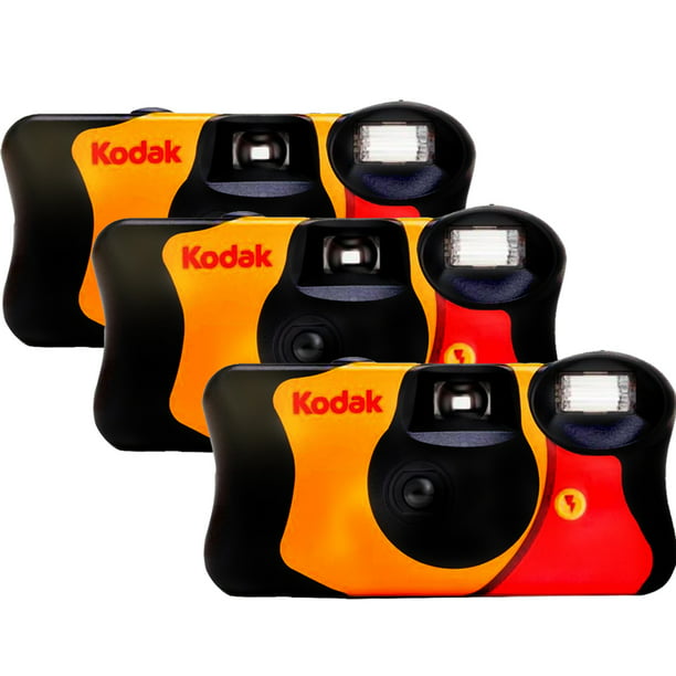 Kodak FunSaver 35mm Disposable Single Use Film Camera with Flash - 39  Exposures (ISO-800), Photography, Cameras on Carousell