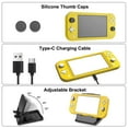 thumbnail image 6 of EEEkit 9-in-1 Accessories Kit Fit for Nintendo Switch Lite – Carrying Case, Protective Cover, Screen Protector, Stand, Type C Cable & Thumb Grips, 6 of 7