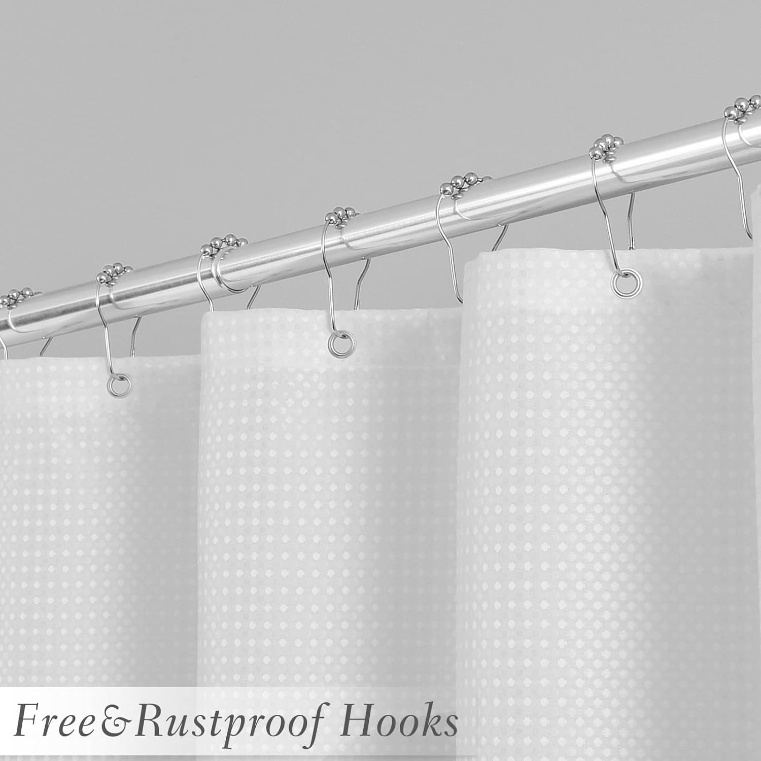 Extra Long Shower Curtains 84 inches Black and White Shower Curtain Mountain Forest Shower Curtain Set Hotel Style Water Repellent Nature Shower Curtains for Bathroom