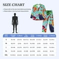 thumbnail image 4 of Salouo Vegetable Print Button-Front Long Sleeve Pajama Set for Men, Soft 2Pjs Men's Long Sleeve Sleepwear-XX-Large, 4 of 7