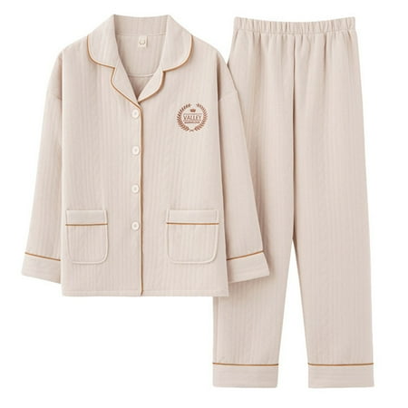 

Warm thickened sandwich air cotton long sleeve cardigan youth home clothes clip cotton suit XXXL，G98639
