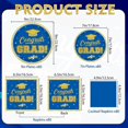 thumbnail image 3 of 2025 Graduation Tableware Set Blue Gold Graduation Plates And Napkins Class Of 2025 Disposable Dinnerware For College High School Congrats Graduation, 3 of 6