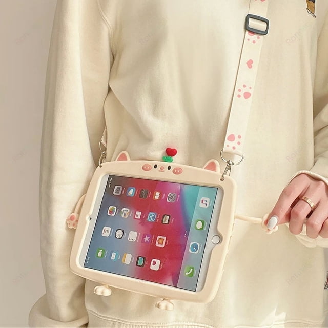 Cartoon Frog Case For Xiaomi Redmi Pad SE 11 inch 2023 Tablet Case Xiaomi Redmi Pad SE MI Pad 5/5Pro Xiaomi 6/6Pro Soft Silicone MZ With Strap Redmi Pad SE 11in