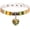 C:Gold color, variant on Rainbow Heart Collar Leather Choker for Women Adjustable Gothic Punk Love Catwoman Necklace Heart Choker Valentine's Day Gift Rave Costume Accessories