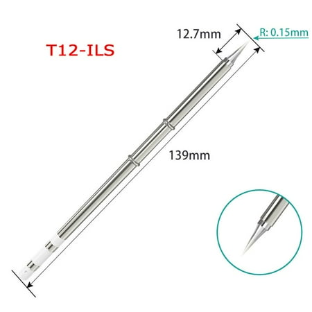 

Copper K KF J02 JL02 I ILS BC1 BCF1 B D4 D16 C1 Soldering Accessory T12 Series for Fx951 Rework Station Welding Tool Soldering Station Kits Electric Soldering Iron Tips Head T12-ILS