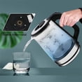 thumbnail image 3 of 2000W Glass Electric Kettle With Automatic Shut Off 2.3L Large Capacity Fast Boilling Teapot Hot Water Heater Suitable For Milk Coffee Water Tea (EU Plug) black, 3 of 5