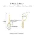 thumbnail image 4 of Rosec Jewels Lab Created Diamond Teardrop Earrings (Ef-Vs Quality) - Lever Back Earrings Gift for Anniversary, 10K Yellow Gold, 4 of 7