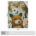 thumbnail image 4 of Qinduosi Kids Throw Blanket Boys Girls Bed Cute Elk Pattern Fleece Blanket Theme Plush Blanket for Sofa Couch Super Soft Woodland Nature Fuzzy BlanketTwin, 4 of 6