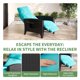 thumbnail image 4 of QinaQin Sillón reclinable de ratán para exterior con respaldo y reposapiés ajustables, mesa abatible y cojín para patio o jardín, 4 of 8