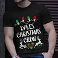 thumbnail image 2 of Lyles Name Gift Christmas Crew Lyles Unisex TShirt, 2 of 6