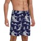 thumbnail image 2 of Fotbe Abstract Skiing Pantalones Cortos de Pijama para Hombre, Ropa de Dormir, Pantalones de Pijama Cortos para Hombre-3X-Large, 2 of 6