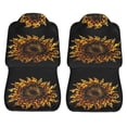 thumbnail image 5 of KAKALAD Cool cheetah leopard print sunflower Universal Car Seat Covers Set Vehicle Front Seats Protector 2 Pcs, 5 of 9