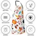 thumbnail image 5 of Kdxio Autumn Pumpkins Fall Leaves Apron with Pockets Adjustable Kitchen Aprons for Men Women Waterproof Aprons for Cooking,Drawing,Crafting, Baking Household Cleaning, 5 of 8