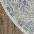thumbnail image 2 of Nourison Astra Machine Washable 4' x Round Blue Ivory Vintage Indoor Rug, 2 of 9
