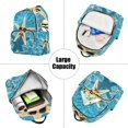 thumbnail image 5 of JIALIOU Mini Backpack Purse for Women Quilted Casual Daypack Small Travel Shoulder Bag, Starfish with Sunglasses, 5 of 7