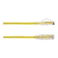 thumbnail image 4 of Black Box Slim-Net - Patch cable - RJ-45 (M) to RJ-45 (M) - 7 ft - UTP - CAT 6a - booted, molded, stranded - yellow, 4 of 4