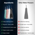 thumbnail image 4 of - Rechargeable wireless electric water flosser, suitable for teeth, gums, and tongue - Waterproof modern design, 300ml large capacity water tank, 3 modes, 6 nozzle tips, luxury tongue scraper - Black, 4 of 4