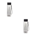 thumbnail image 1 of Botella de agua Bewildely Cuadrado de gran capacidad Negro transparente 2Conjunto, 1 of 6